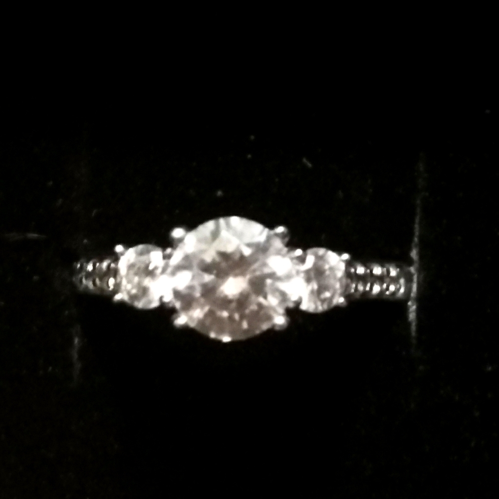 Women's Sterling/925 Ring w/CZ's